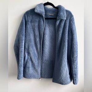 Fuzzy Shambhala zip up sweater